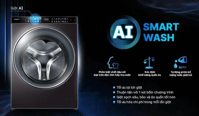 AI Smart Wash - phân bổ nước giặt xả thông minh